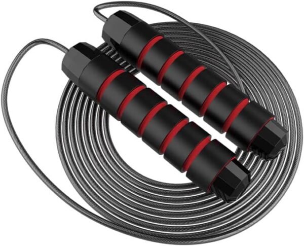 Bounce Rope Tangle-Free Fast Pace with Ball Bearings Adjustable Bounce Ropes,Skipping Rope for Males Ladies,Train & Slim Physique Jumprope at Fitness center Residence Faculty - Image 3