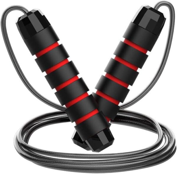 Bounce Rope Tangle-Free Fast Pace with Ball Bearings Adjustable Bounce Ropes,Skipping Rope for Males Ladies,Train & Slim Physique Jumprope at Fitness center Residence Faculty - Image 4
