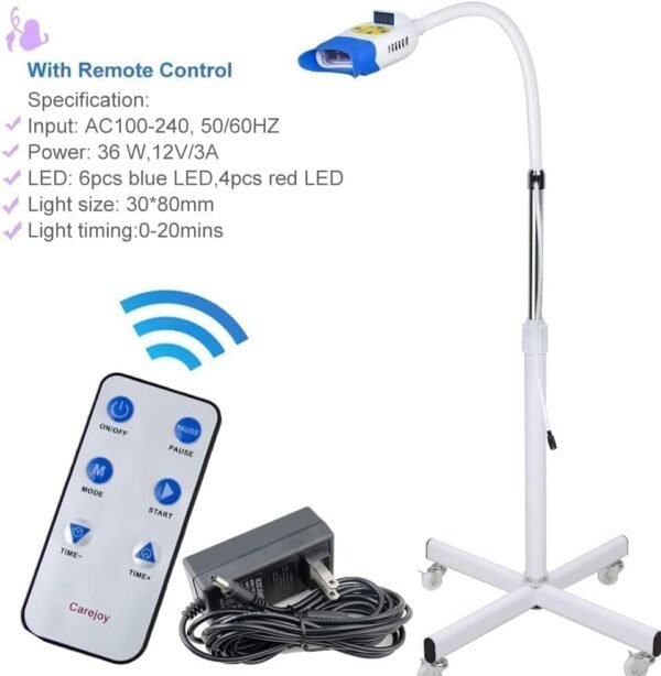 3 Mode Cell Tooth Whitening Lamp 10 LED Blue/Purple/Purple Chilly Mild Lamp Bleaching Accelerator System Skilled Dental Tooth Whitener Oral Care LED Tooth Whitening Machine Ground Standing Sort - Image 9