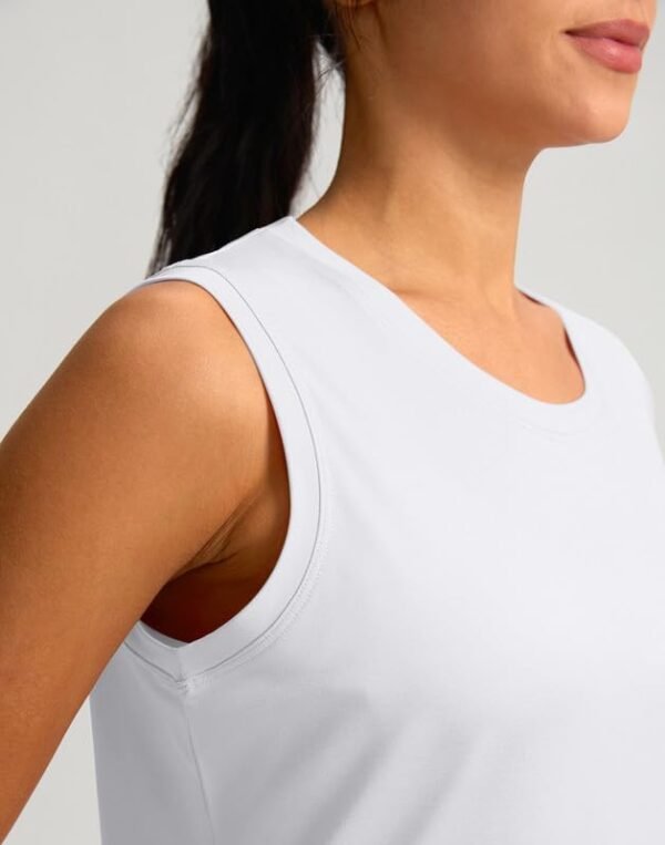 YYV Ladies's Exercise Tank Tops Light-weight Sleeveless Exercise Tops Unfastened Match Yoga Athletic Operating Shirts - Image 6
