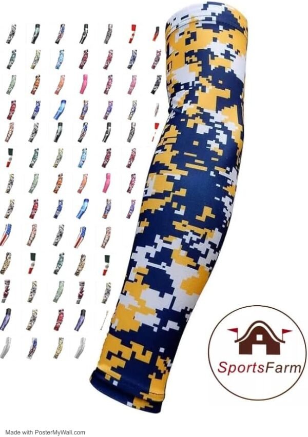Youth & Grownup Sizes Moisture Wicking Compression Arm Sleeve (1 Sleeve) (Over 100 Colours Out there in Our Retailer) - Image 8
