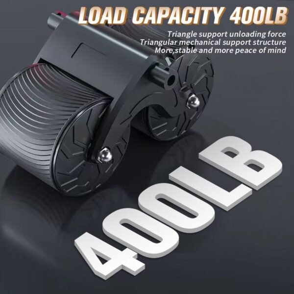 2024 New Ab Curler Wheel with Timer & Knee Mat,Computerized Rebound Belly Wheel with Elbow Help Ab Exercise Tools for Strengthening Core Muscle groups Abs Train Curler for Ladies Males - Image 4