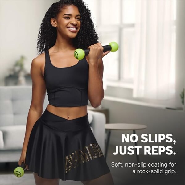 Zumba Firming Sticks 1 lb Weights Set of two, 1 Pound Hand Weights for Girls, Dumbbell Weight Set, Sturdy and Mild 1 Pound Weights Set of two - Image 7