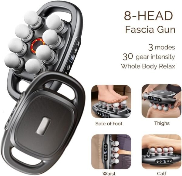Therapeutic massage Gun - New with 16 Massages Heads Electrical Quiet Muscle Therapeutic massage Gun 30 Speeds Pistola Masajeadora Muscular for Ache Reduction Deep Tissue for Again Shoulders Legs Physique (Improve 16 Heads) - Image 6